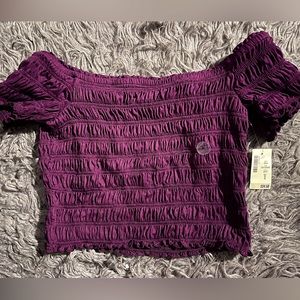 Off the shoulders crop top